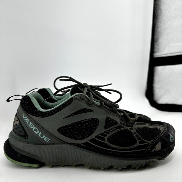Vasque Constant Velocity Trail Running Shoes Low Lace Anthracite/Pool Blue 10M - Picture 3 of 8